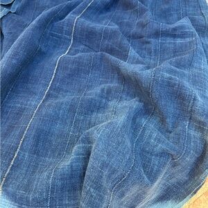 Elegant Blue Fabric Throw